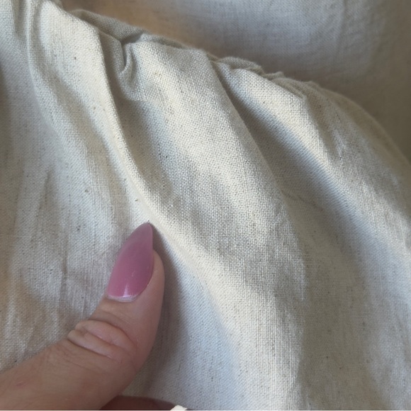 Sabo Luxe Puff Long Sleeve Beige Dress - Picture 6 of 16